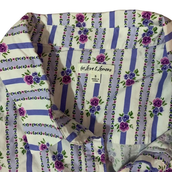 For Love and Lemons Dahlia Floral Top | Sz S - Picture 4 of 6